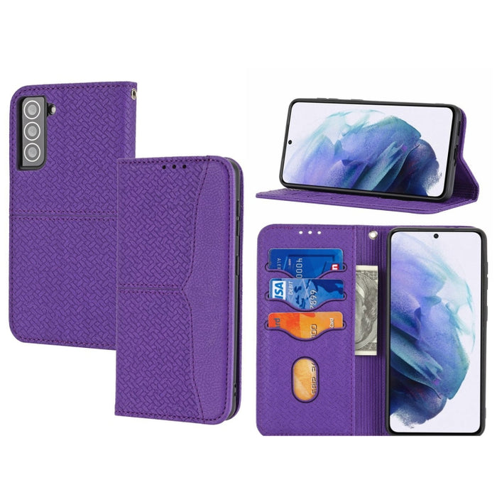Caja de teléfono de cuero magnético con costura de textura tejida, For Redmi Note 12 5G Global, For Redmi Note 12 Pro 5G Global, For Redmi Note 12 Pro+ Global, For Redmi Note 12 4G Global, For Xiaomi Redmi 12C, For Samsung Galaxy S23 5G                ...