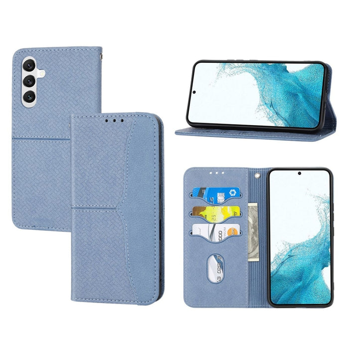 Caja de teléfono de cuero magnético con costura de textura tejida, For Redmi Note 12 5G Global, For Redmi Note 12 Pro 5G Global, For Redmi Note 12 Pro+ Global, For Redmi Note 12 4G Global, For Xiaomi Redmi 12C, For Samsung Galaxy S23 5G                ...