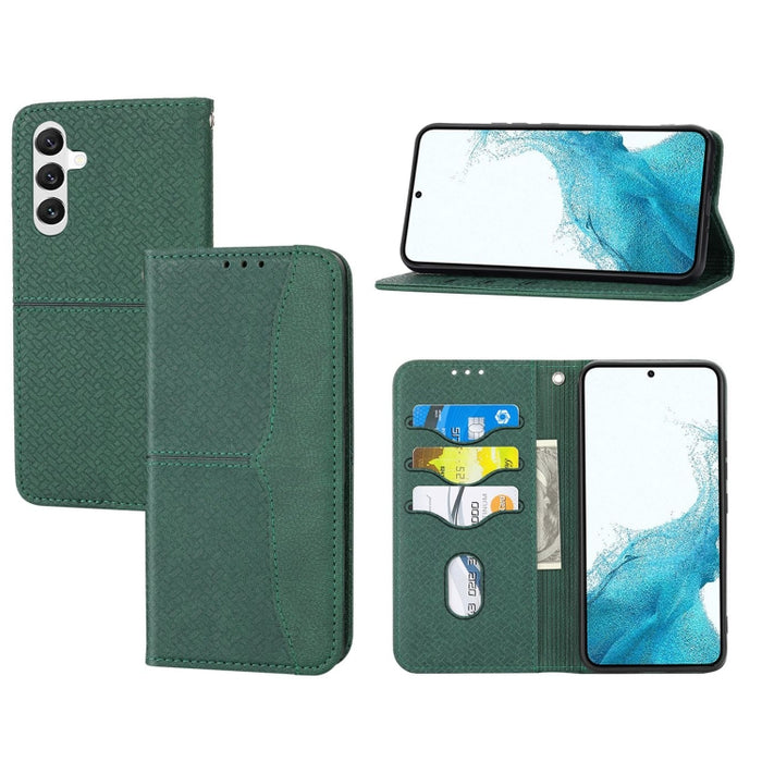 Caja de teléfono de cuero magnético con costura de textura tejida, For Redmi Note 12 5G Global, For Redmi Note 12 Pro 5G Global, For Redmi Note 12 Pro+ Global, For Redmi Note 12 4G Global, For Xiaomi Redmi 12C, For Samsung Galaxy S23 5G                ...