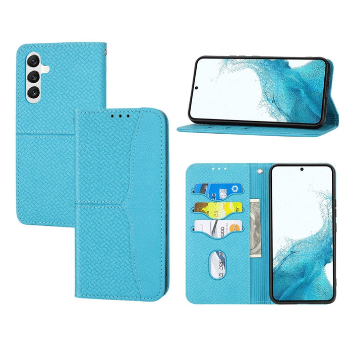 Caja de teléfono de cuero magnético con costura de textura tejida, For Redmi Note 12 5G Global, For Redmi Note 12 Pro 5G Global, For Redmi Note 12 Pro+ Global, For Redmi Note 12 4G Global, For Xiaomi Redmi 12C, For Samsung Galaxy S23 5G                ...