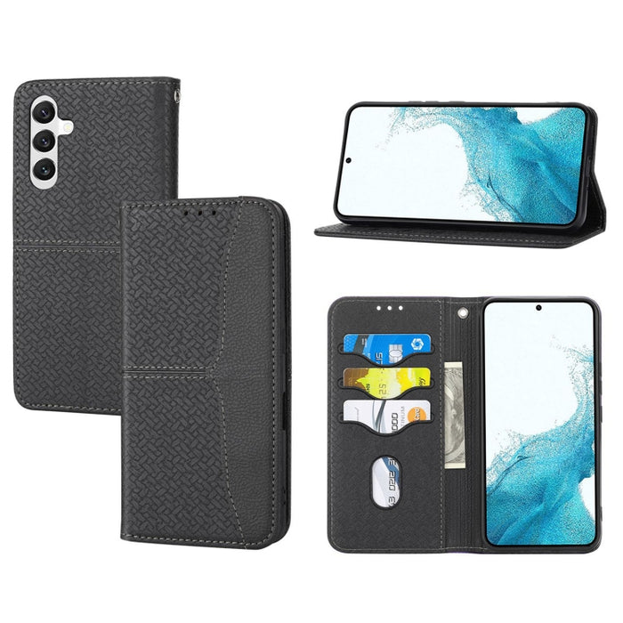 Caja de teléfono de cuero magnético con costura de textura tejida, For Redmi Note 12 5G Global, For Redmi Note 12 Pro 5G Global, For Redmi Note 12 Pro+ Global, For Redmi Note 12 4G Global, For Xiaomi Redmi 12C, For Samsung Galaxy S23 5G                ...