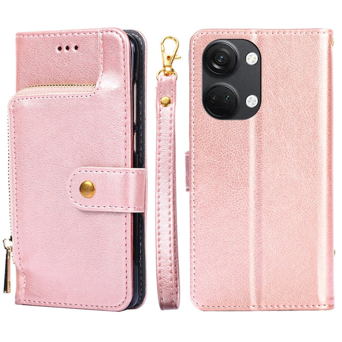 Funda de cuero con cremallera para teléfono, For Honor X5 4G, For Honor X40, For OnePlus Ace 2V 5G