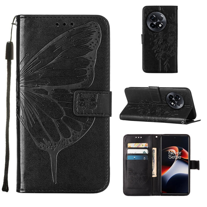 Estuche para teléfono de cuero con mariposa en relieve, For OnePlus Ace 2 5G / 11R 5G, For Motorola Moto G Stylus 5G 2023, For Realme 10 4G, For Realme 10 Pro 5G, For Realme 10 Pro+ 5G, For Realme C55, For Realme GT Neo 5 5G / GT3                      ...