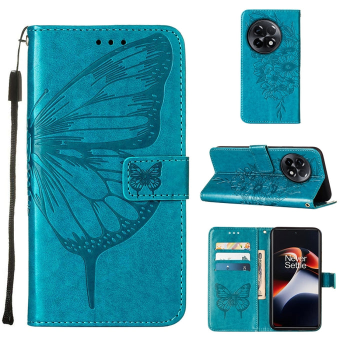 Estuche para teléfono de cuero con mariposa en relieve, For OnePlus Ace 2 5G / 11R 5G, For Motorola Moto G Stylus 5G 2023, For Realme 10 4G, For Realme 10 Pro 5G, For Realme 10 Pro+ 5G, For Realme C55, For Realme GT Neo 5 5G / GT3                      ...