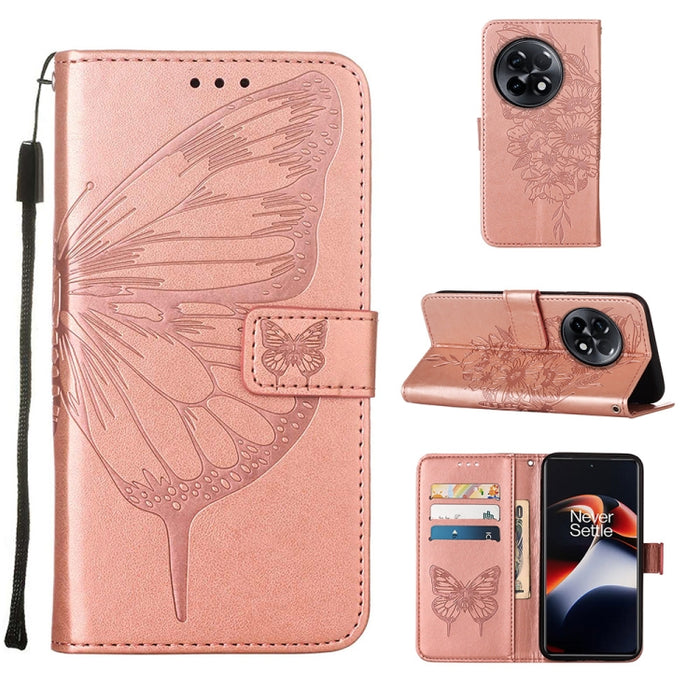 Estuche para teléfono de cuero con mariposa en relieve, For OnePlus Ace 2 5G / 11R 5G, For Motorola Moto G Stylus 5G 2023, For Realme 10 4G, For Realme 10 Pro 5G, For Realme 10 Pro+ 5G, For Realme C55, For Realme GT Neo 5 5G / GT3                      ...