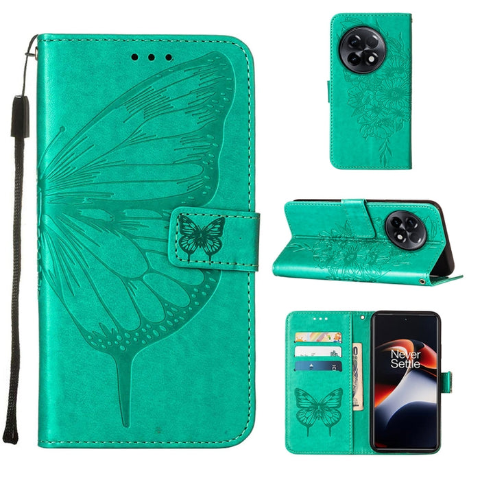Estuche para teléfono de cuero con mariposa en relieve, For OnePlus Ace 2 5G / 11R 5G, For Motorola Moto G Stylus 5G 2023, For Realme 10 4G, For Realme 10 Pro 5G, For Realme 10 Pro+ 5G, For Realme C55, For Realme GT Neo 5 5G / GT3                      ...