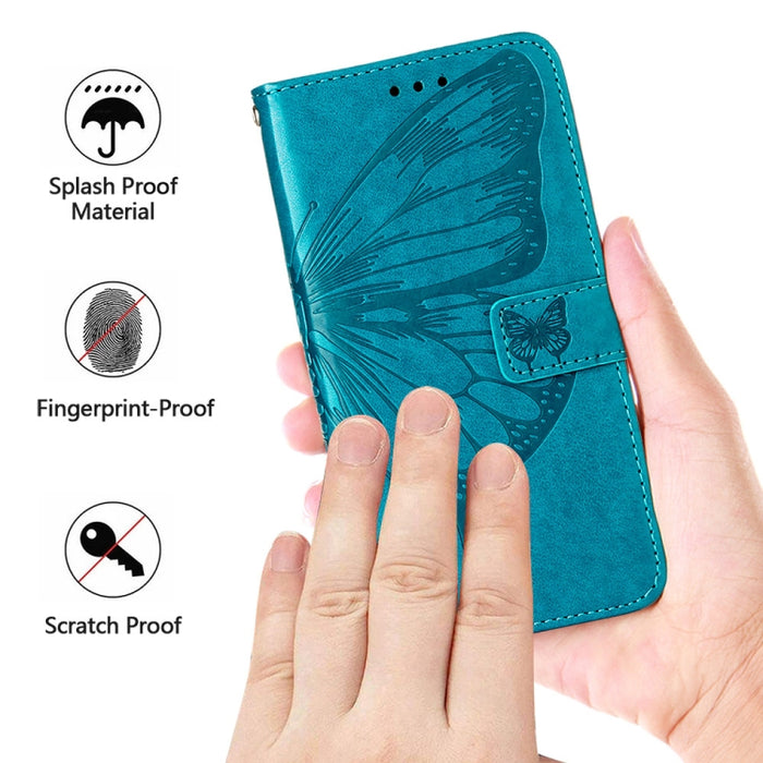 Estuche para teléfono de cuero con mariposa en relieve, For OnePlus Ace 2 5G / 11R 5G, For Motorola Moto G Stylus 5G 2023, For Realme 10 4G, For Realme 10 Pro 5G, For Realme 10 Pro+ 5G, For Realme C55, For Realme GT Neo 5 5G / GT3                      ...