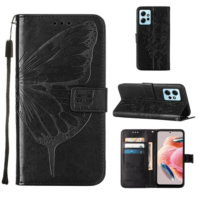 Estuche para teléfono de cuero con mariposa en relieve, For OnePlus Ace 2 5G / 11R 5G, For Motorola Moto G Stylus 5G 2023, For Realme 10 4G, For Realme 10 Pro 5G, For Realme 10 Pro+ 5G, For Realme C55, For Realme GT Neo 5 5G / GT3                      ...