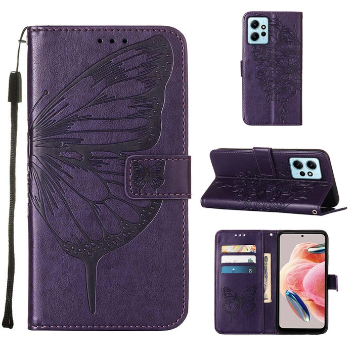 Estuche para teléfono de cuero con mariposa en relieve, For OnePlus Ace 2 5G / 11R 5G, For Motorola Moto G Stylus 5G 2023, For Realme 10 4G, For Realme 10 Pro 5G, For Realme 10 Pro+ 5G, For Realme C55, For Realme GT Neo 5 5G / GT3                      ...