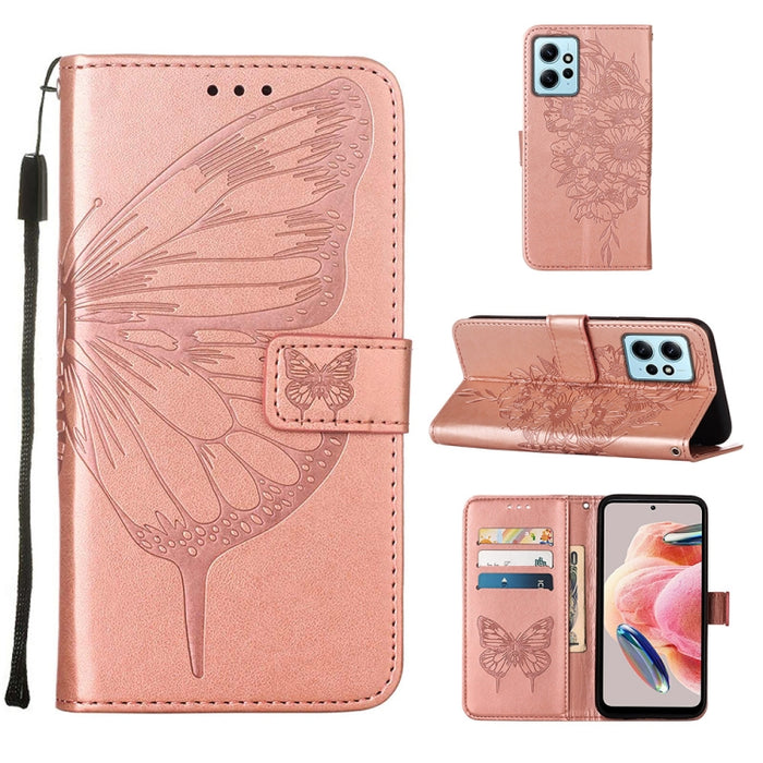Estuche para teléfono de cuero con mariposa en relieve, For OnePlus Ace 2 5G / 11R 5G, For Motorola Moto G Stylus 5G 2023, For Realme 10 4G, For Realme 10 Pro 5G, For Realme 10 Pro+ 5G, For Realme C55, For Realme GT Neo 5 5G / GT3                      ...