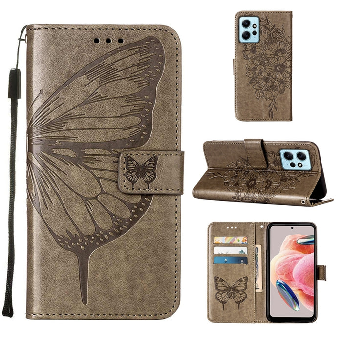 Estuche para teléfono de cuero con mariposa en relieve, For OnePlus Ace 2 5G / 11R 5G, For Motorola Moto G Stylus 5G 2023, For Realme 10 4G, For Realme 10 Pro 5G, For Realme 10 Pro+ 5G, For Realme C55, For Realme GT Neo 5 5G / GT3                      ...