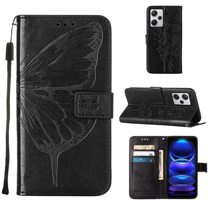 Estuche para teléfono de cuero con mariposa en relieve, For OnePlus Ace 2 5G / 11R 5G, For Motorola Moto G Stylus 5G 2023, For Realme 10 4G, For Realme 10 Pro 5G, For Realme 10 Pro+ 5G, For Realme C55, For Realme GT Neo 5 5G / GT3                      ...