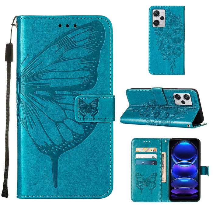 Estuche para teléfono de cuero con mariposa en relieve, For OnePlus Ace 2 5G / 11R 5G, For Motorola Moto G Stylus 5G 2023, For Realme 10 4G, For Realme 10 Pro 5G, For Realme 10 Pro+ 5G, For Realme C55, For Realme GT Neo 5 5G / GT3                      ...