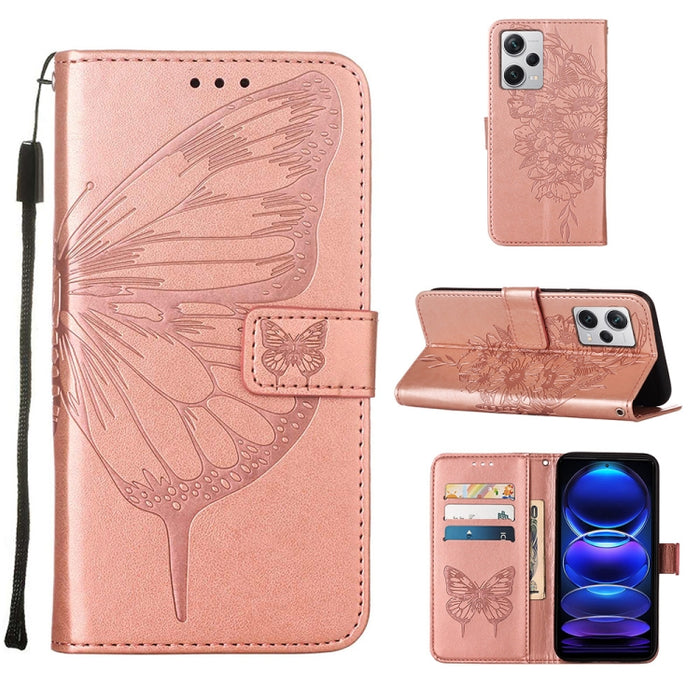 Estuche para teléfono de cuero con mariposa en relieve, For OnePlus Ace 2 5G / 11R 5G, For Motorola Moto G Stylus 5G 2023, For Realme 10 4G, For Realme 10 Pro 5G, For Realme 10 Pro+ 5G, For Realme C55, For Realme GT Neo 5 5G / GT3                      ...