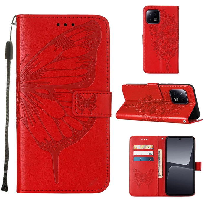 Estuche para teléfono de cuero con mariposa en relieve, For OnePlus Ace 2 5G / 11R 5G, For Motorola Moto G Stylus 5G 2023, For Realme 10 4G, For Realme 10 Pro 5G, For Realme 10 Pro+ 5G, For Realme C55, For Realme GT Neo 5 5G / GT3                      ...
