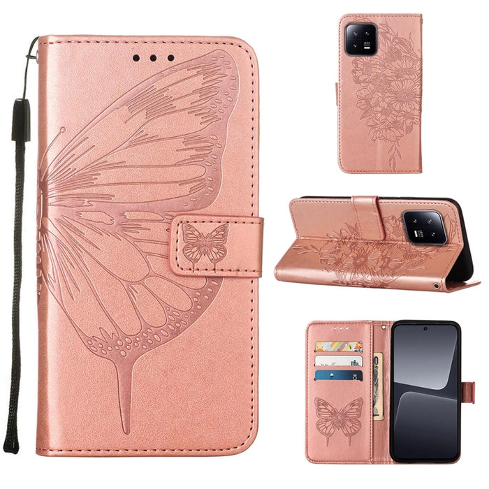Estuche para teléfono de cuero con mariposa en relieve, For OnePlus Ace 2 5G / 11R 5G, For Motorola Moto G Stylus 5G 2023, For Realme 10 4G, For Realme 10 Pro 5G, For Realme 10 Pro+ 5G, For Realme C55, For Realme GT Neo 5 5G / GT3                      ...