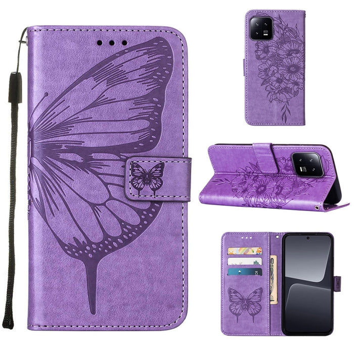 Estuche para teléfono de cuero con mariposa en relieve, For OnePlus Ace 2 5G / 11R 5G, For Motorola Moto G Stylus 5G 2023, For Realme 10 4G, For Realme 10 Pro 5G, For Realme 10 Pro+ 5G, For Realme C55, For Realme GT Neo 5 5G / GT3                      ...