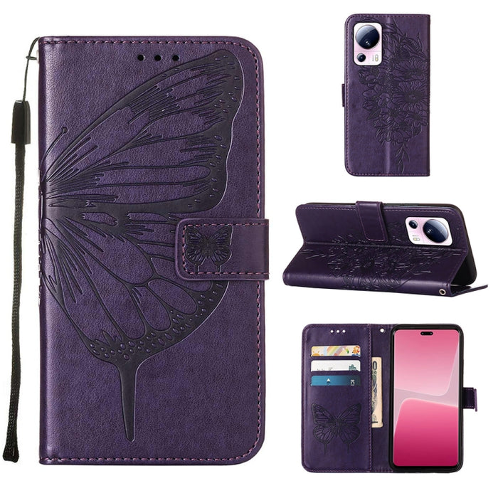 Estuche para teléfono de cuero con mariposa en relieve, For OnePlus Ace 2 5G / 11R 5G, For Motorola Moto G Stylus 5G 2023, For Realme 10 4G, For Realme 10 Pro 5G, For Realme 10 Pro+ 5G, For Realme C55, For Realme GT Neo 5 5G / GT3                      ...