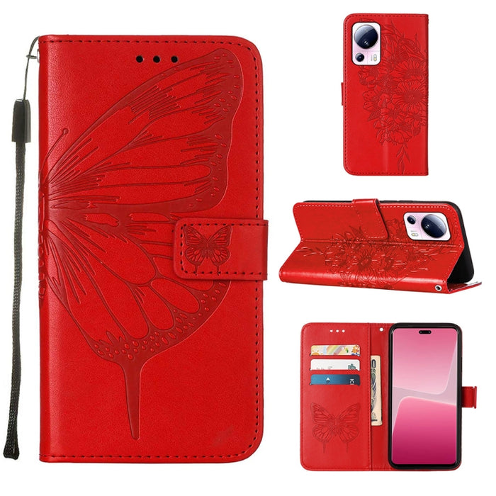 Estuche para teléfono de cuero con mariposa en relieve, For OnePlus Ace 2 5G / 11R 5G, For Motorola Moto G Stylus 5G 2023, For Realme 10 4G, For Realme 10 Pro 5G, For Realme 10 Pro+ 5G, For Realme C55, For Realme GT Neo 5 5G / GT3                      ...