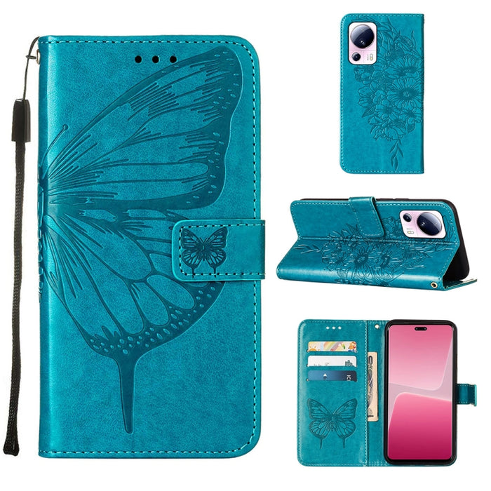 Estuche para teléfono de cuero con mariposa en relieve, For OnePlus Ace 2 5G / 11R 5G, For Motorola Moto G Stylus 5G 2023, For Realme 10 4G, For Realme 10 Pro 5G, For Realme 10 Pro+ 5G, For Realme C55, For Realme GT Neo 5 5G / GT3                      ...
