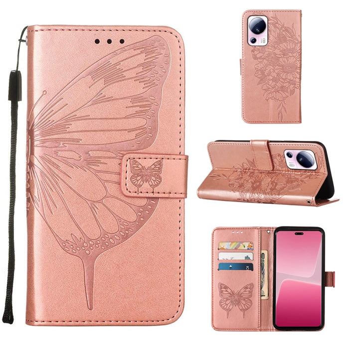 Estuche para teléfono de cuero con mariposa en relieve, For OnePlus Ace 2 5G / 11R 5G, For Motorola Moto G Stylus 5G 2023, For Realme 10 4G, For Realme 10 Pro 5G, For Realme 10 Pro+ 5G, For Realme C55, For Realme GT Neo 5 5G / GT3                      ...