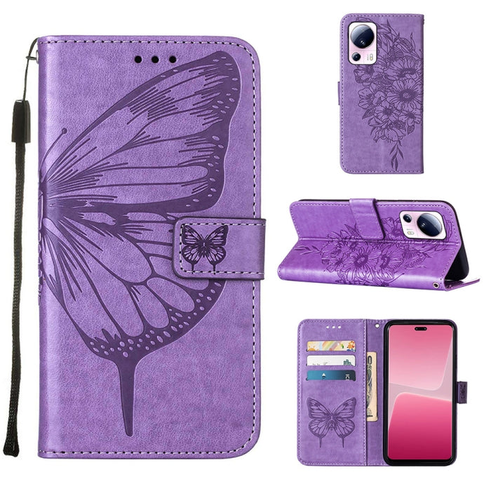 Estuche para teléfono de cuero con mariposa en relieve, For OnePlus Ace 2 5G / 11R 5G, For Motorola Moto G Stylus 5G 2023, For Realme 10 4G, For Realme 10 Pro 5G, For Realme 10 Pro+ 5G, For Realme C55, For Realme GT Neo 5 5G / GT3                      ...