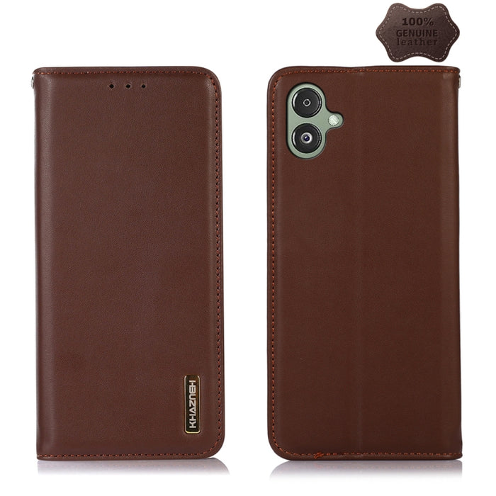 KHAZNEH Estuche para teléfono de cuero de vaca con capa superior de napa, For Samsung Galaxy F14 5G, For Xiaomi 13 Ultra