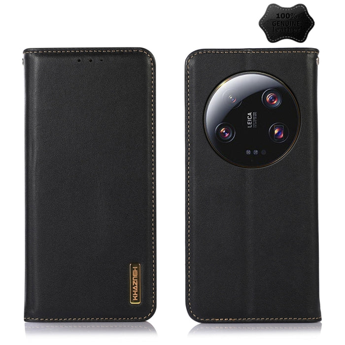 KHAZNEH Estuche para teléfono de cuero de vaca con capa superior de napa, For Samsung Galaxy F14 5G, For Xiaomi 13 Ultra