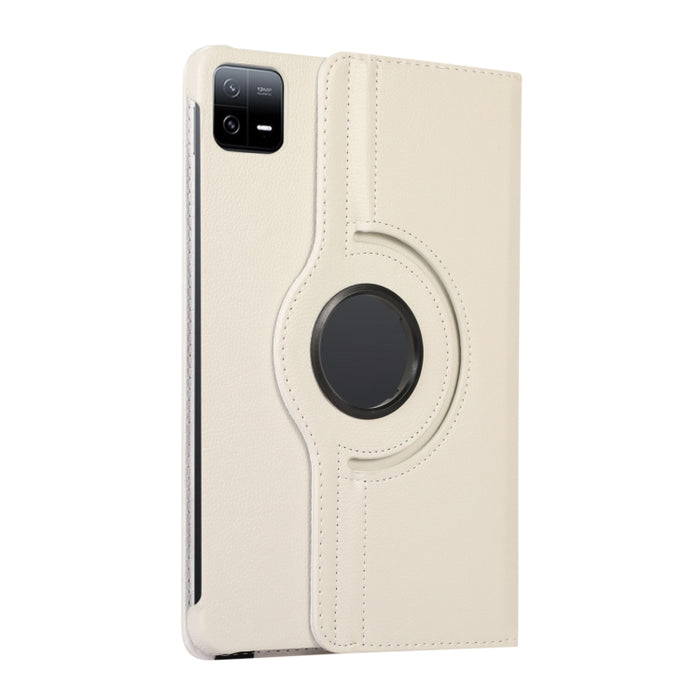 Estuche para tableta de cuero con textura Litchi con rotación de 360 grados, For Xiaomi Pad 6 / Pad 6 Pro