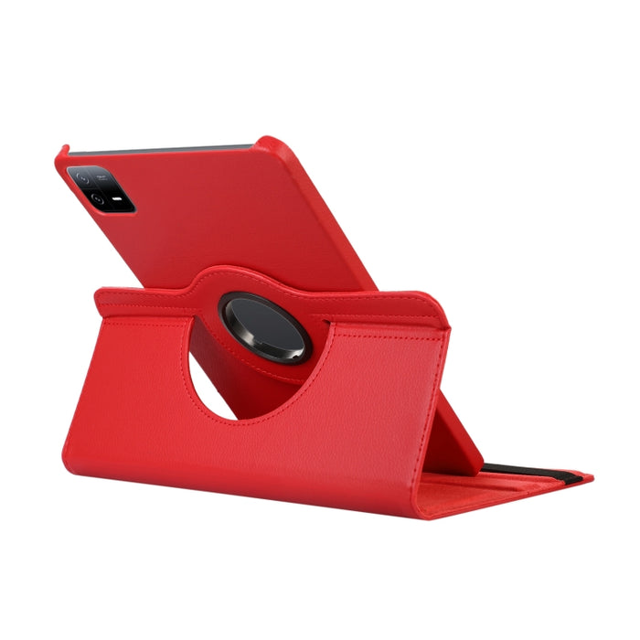 Estuche para tableta de cuero con textura Litchi con rotación de 360 grados, For Xiaomi Pad 6 / Pad 6 Pro
