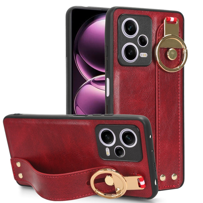 Funda trasera de cuero con muñequera, For Xiaomi Poco M6 Pro 4G, For Xiaomi Redmi Note 13 Pro 4G, For Xiaomi Redmi A3, For Xiaomi Poco X6 Pro/Redmi K70E, For Xiaomi 14 Ultra, For Xiaomi Redmi 13C 4G/Poco C65, For Xiaomi 14 Pro, For Xiaomi 14           ...