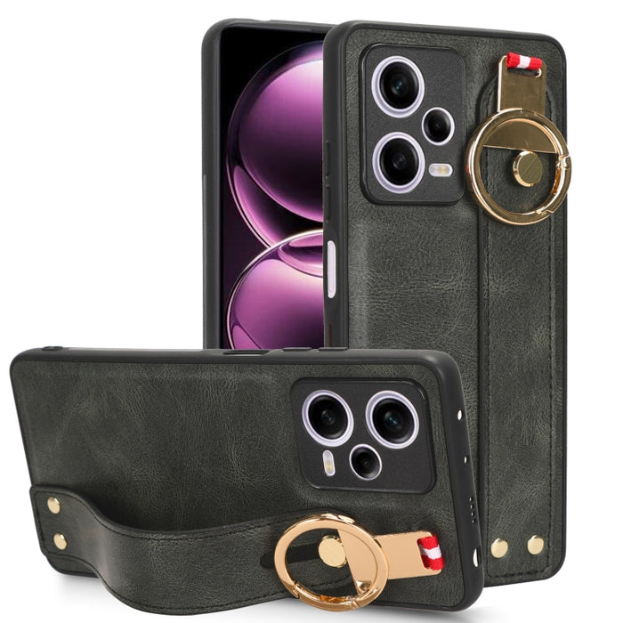Funda trasera de cuero con muñequera, For Xiaomi Poco M6 Pro 4G, For Xiaomi Redmi Note 13 Pro 4G, For Xiaomi Redmi A3, For Xiaomi Poco X6 Pro/Redmi K70E, For Xiaomi 14 Ultra, For Xiaomi Redmi 13C 4G/Poco C65, For Xiaomi 14 Pro, For Xiaomi 14           ...