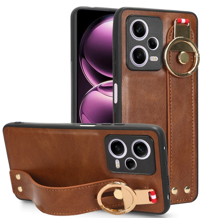 Funda trasera de cuero con muñequera, For Xiaomi Poco M6 Pro 4G, For Xiaomi Redmi Note 13 Pro 4G, For Xiaomi Redmi A3, For Xiaomi Poco X6 Pro/Redmi K70E, For Xiaomi 14 Ultra, For Xiaomi Redmi 13C 4G/Poco C65, For Xiaomi 14 Pro, For Xiaomi 14           ...