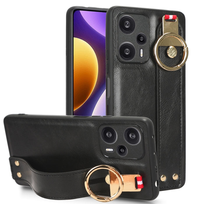 Funda trasera de cuero con muñequera, For Xiaomi Poco M6 Pro 4G, For Xiaomi Redmi Note 13 Pro 4G, For Xiaomi Redmi A3, For Xiaomi Poco X6 Pro/Redmi K70E, For Xiaomi 14 Ultra, For Xiaomi Redmi 13C 4G/Poco C65, For Xiaomi 14 Pro, For Xiaomi 14           ...