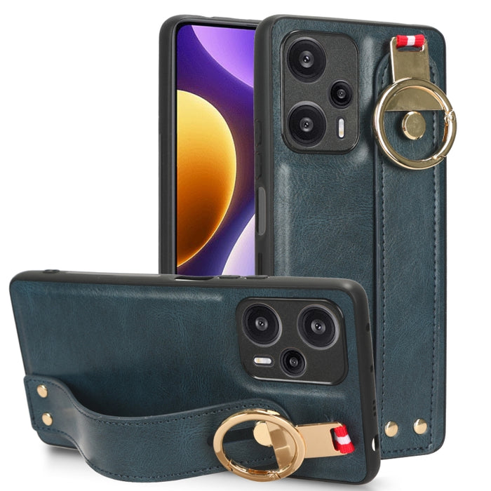Funda trasera de cuero con muñequera, For Xiaomi Poco M6 Pro 4G, For Xiaomi Redmi Note 13 Pro 4G, For Xiaomi Redmi A3, For Xiaomi Poco X6 Pro/Redmi K70E, For Xiaomi 14 Ultra, For Xiaomi Redmi 13C 4G/Poco C65, For Xiaomi 14 Pro, For Xiaomi 14           ...