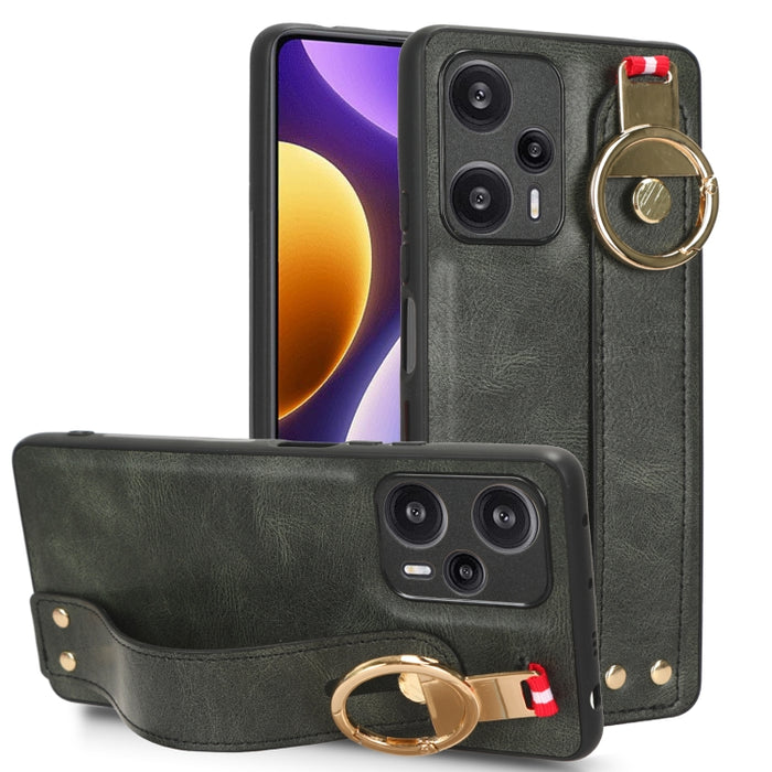 Funda trasera de cuero con muñequera, For Xiaomi Poco M6 Pro 4G, For Xiaomi Redmi Note 13 Pro 4G, For Xiaomi Redmi A3, For Xiaomi Poco X6 Pro/Redmi K70E, For Xiaomi 14 Ultra, For Xiaomi Redmi 13C 4G/Poco C65, For Xiaomi 14 Pro, For Xiaomi 14           ...