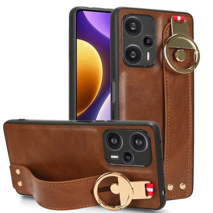 Funda trasera de cuero con muñequera, For Xiaomi Poco M6 Pro 4G, For Xiaomi Redmi Note 13 Pro 4G, For Xiaomi Redmi A3, For Xiaomi Poco X6 Pro/Redmi K70E, For Xiaomi 14 Ultra, For Xiaomi Redmi 13C 4G/Poco C65, For Xiaomi 14 Pro, For Xiaomi 14           ...