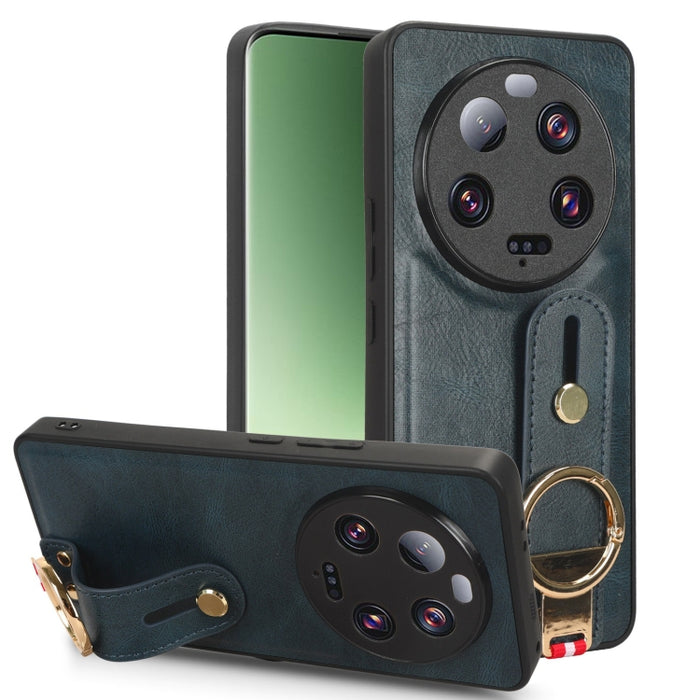 Funda trasera de cuero con muñequera, For Xiaomi Poco M6 Pro 4G, For Xiaomi Redmi Note 13 Pro 4G, For Xiaomi Redmi A3, For Xiaomi Poco X6 Pro/Redmi K70E, For Xiaomi 14 Ultra, For Xiaomi Redmi 13C 4G/Poco C65, For Xiaomi 14 Pro, For Xiaomi 14           ...