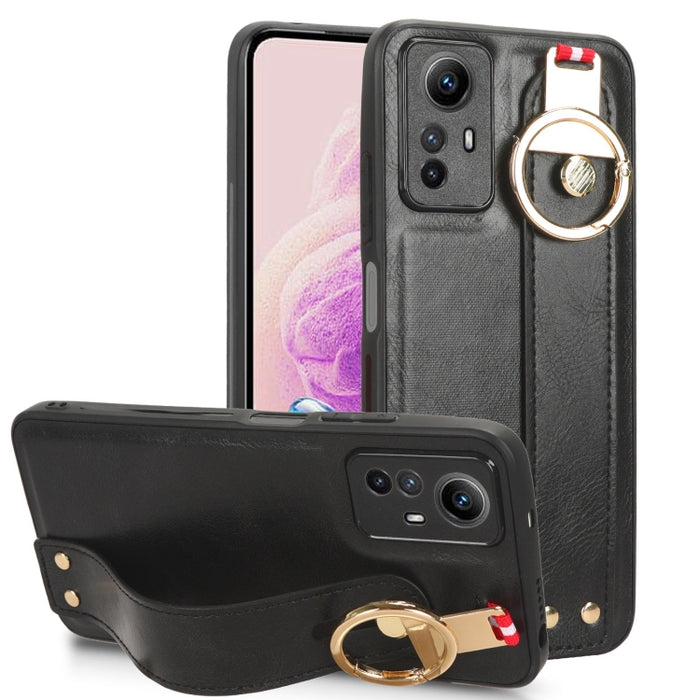 Funda trasera de cuero con muñequera, For Xiaomi Poco M6 Pro 4G, For Xiaomi Redmi Note 13 Pro 4G, For Xiaomi Redmi A3, For Xiaomi Poco X6 Pro/Redmi K70E, For Xiaomi 14 Ultra, For Xiaomi Redmi 13C 4G/Poco C65, For Xiaomi 14 Pro, For Xiaomi 14           ...