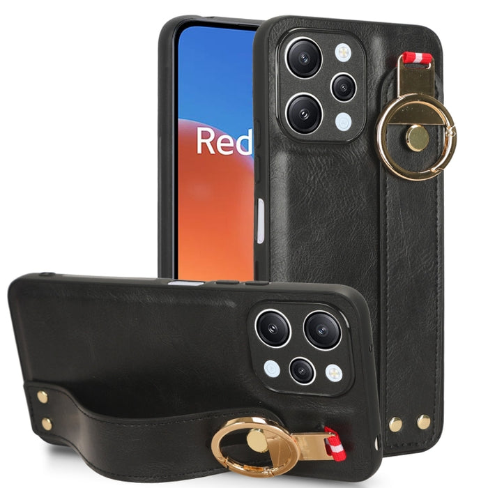 Funda trasera de cuero con muñequera, For Xiaomi Poco M6 Pro 4G, For Xiaomi Redmi Note 13 Pro 4G, For Xiaomi Redmi A3, For Xiaomi Poco X6 Pro/Redmi K70E, For Xiaomi 14 Ultra, For Xiaomi Redmi 13C 4G/Poco C65, For Xiaomi 14 Pro, For Xiaomi 14           ...