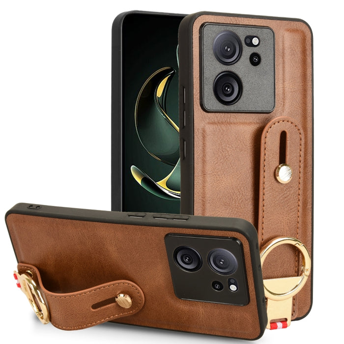 Funda trasera de cuero con muñequera, For Xiaomi Poco M6 Pro 4G, For Xiaomi Redmi Note 13 Pro 4G, For Xiaomi Redmi A3, For Xiaomi Poco X6 Pro/Redmi K70E, For Xiaomi 14 Ultra, For Xiaomi Redmi 13C 4G/Poco C65, For Xiaomi 14 Pro, For Xiaomi 14           ...