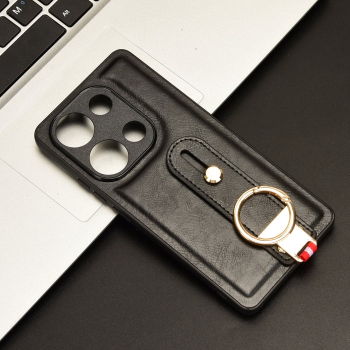 Funda trasera de cuero con muñequera, For Xiaomi Poco M6 Pro 4G, For Xiaomi Redmi Note 13 Pro 4G, For Xiaomi Redmi A3, For Xiaomi Poco X6 Pro/Redmi K70E, For Xiaomi 14 Ultra, For Xiaomi Redmi 13C 4G/Poco C65, For Xiaomi 14 Pro, For Xiaomi 14           ...