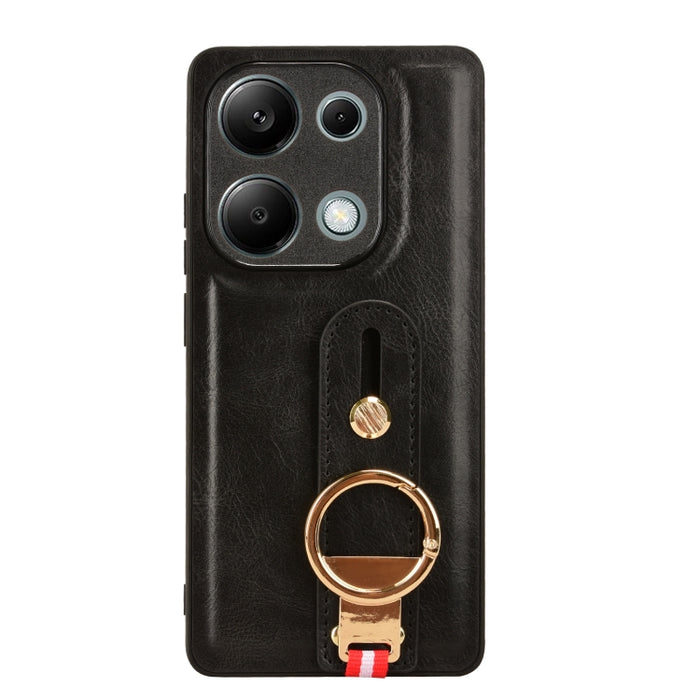 Funda trasera de cuero con muñequera, For Xiaomi Poco M6 Pro 4G, For Xiaomi Redmi Note 13 Pro 4G, For Xiaomi Redmi A3, For Xiaomi Poco X6 Pro/Redmi K70E, For Xiaomi 14 Ultra, For Xiaomi Redmi 13C 4G/Poco C65, For Xiaomi 14 Pro, For Xiaomi 14           ...