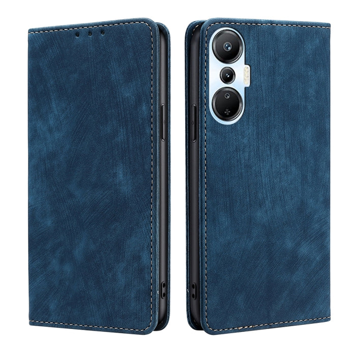 Estuche para teléfono de cuero magnético con cepillo antirrobo RFID, For Tecno Camon 19 / 19 Pro, For Infinix Hot 20i, For Tecno Pop 6 Pro, For Infinix Hot 20S, For Infinix Note 10 Pro, For Tecno Pova 4, For Infinix Note 11, For Tecno Pova 4 Pro       ...