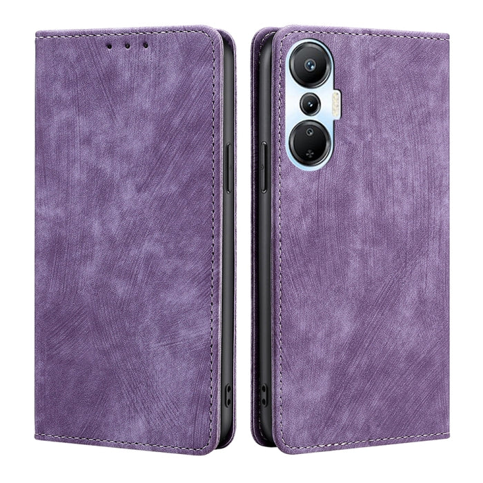 Estuche para teléfono de cuero magnético con cepillo antirrobo RFID, For Tecno Camon 19 / 19 Pro, For Infinix Hot 20i, For Tecno Pop 6 Pro, For Infinix Hot 20S, For Infinix Note 10 Pro, For Tecno Pova 4, For Infinix Note 11, For Tecno Pova 4 Pro       ...