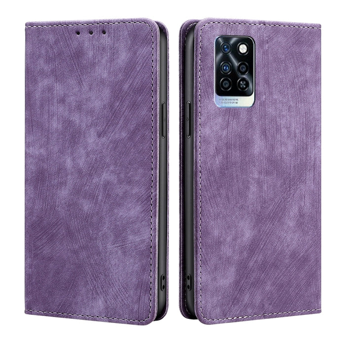 Estuche para teléfono de cuero magnético con cepillo antirrobo RFID, For Tecno Camon 19 / 19 Pro, For Infinix Hot 20i, For Tecno Pop 6 Pro, For Infinix Hot 20S, For Infinix Note 10 Pro, For Tecno Pova 4, For Infinix Note 11, For Tecno Pova 4 Pro       ...