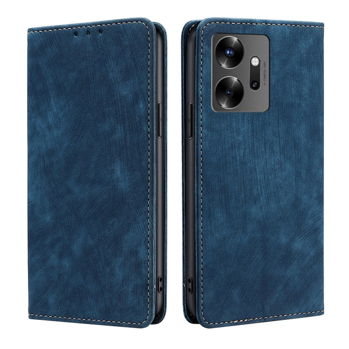 Estuche para teléfono de cuero magnético con cepillo antirrobo RFID, For Tecno Camon 19 / 19 Pro, For Infinix Hot 20i, For Tecno Pop 6 Pro, For Infinix Hot 20S, For Infinix Note 10 Pro, For Tecno Pova 4, For Infinix Note 11, For Tecno Pova 4 Pro       ...