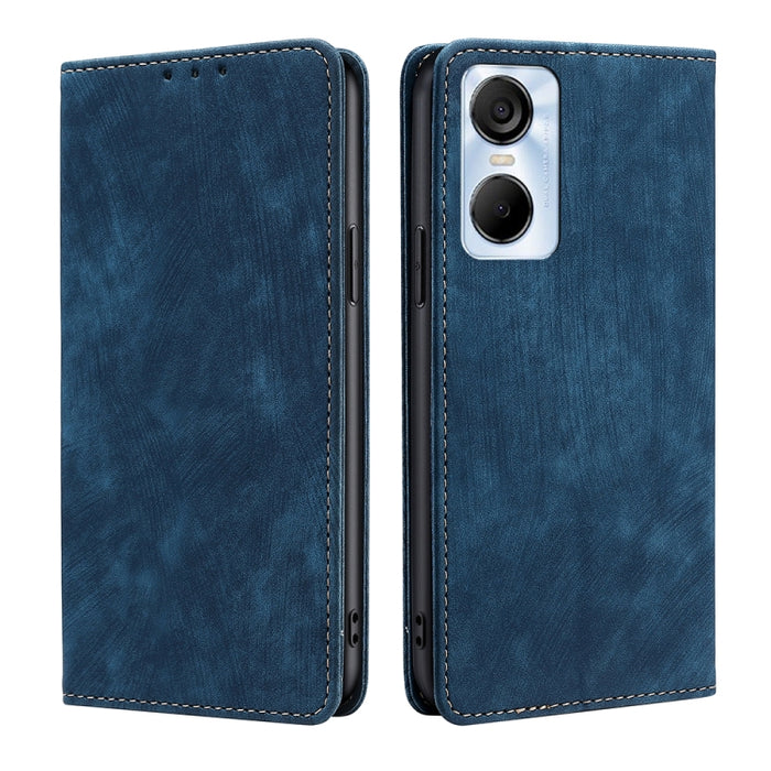 Estuche para teléfono de cuero magnético con cepillo antirrobo RFID, For Tecno Camon 19 / 19 Pro, For Infinix Hot 20i, For Tecno Pop 6 Pro, For Infinix Hot 20S, For Infinix Note 10 Pro, For Tecno Pova 4, For Infinix Note 11, For Tecno Pova 4 Pro       ...