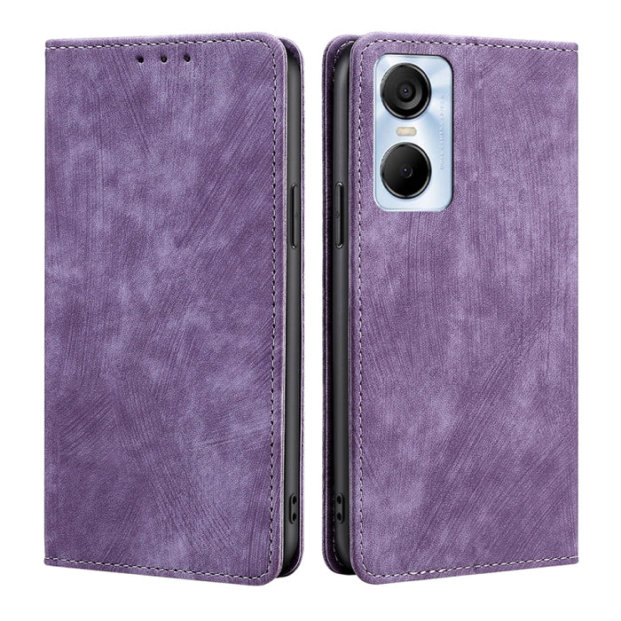Estuche para teléfono de cuero magnético con cepillo antirrobo RFID, For Tecno Camon 19 / 19 Pro, For Infinix Hot 20i, For Tecno Pop 6 Pro, For Infinix Hot 20S, For Infinix Note 10 Pro, For Tecno Pova 4, For Infinix Note 11, For Tecno Pova 4 Pro       ...