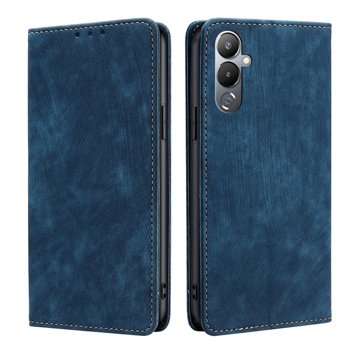 Estuche para teléfono de cuero magnético con cepillo antirrobo RFID, For Tecno Camon 19 / 19 Pro, For Infinix Hot 20i, For Tecno Pop 6 Pro, For Infinix Hot 20S, For Infinix Note 10 Pro, For Tecno Pova 4, For Infinix Note 11, For Tecno Pova 4 Pro       ...